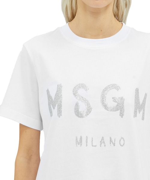MSGM（エムエスジーエム） tシャツ 半袖 「NEW」MSGM ブラッシュロゴT