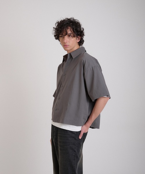Regen Glanz シャツ cropped short sleeve shirt/クロップドショート