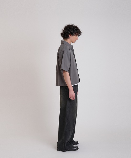 Regen Glanz シャツ cropped short sleeve shirt/クロップド