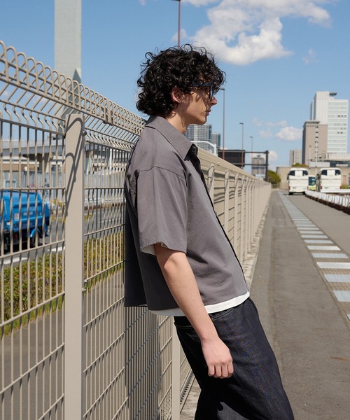 Regen Glanz シャツ cropped short sleeve shirt/クロップドショート