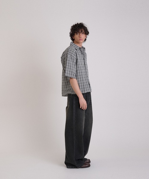 Regen Glanz シャツ cropped short sleeve shirt/クロップド