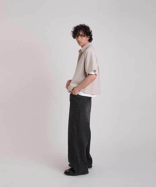 Regen Glanz シャツ cropped short sleeve shirt/クロップド
