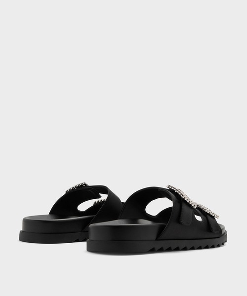 CHARLES ＆ KEITH サンダル ジェムバックル ダブルストラップ