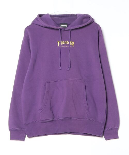 THRASHER 「THRASHER」 プルオーバーパーカー MEDIUM パープル