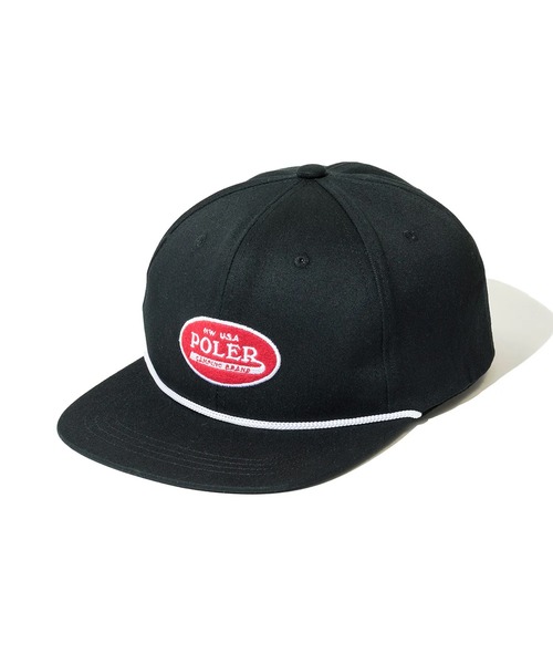 新品★ADRESS×Poler★コラボキャップ★黒 POLeR キャップ 帽子 POLeR/ポーラー90'S SKEATER CAP メンズ