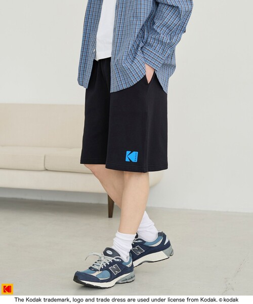 coen（コーエン） パンツ 「Kodak/コダック」ロゴアイコンショーツ