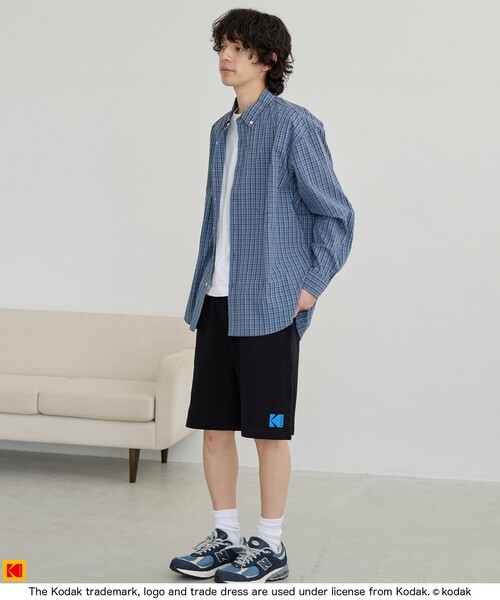 coen（コーエン） パンツ 「Kodak/コダック」ロゴアイコンショーツ