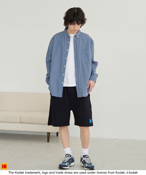 coen（コーエン） パンツ 「Kodak/コダック」ロゴアイコンショーツ