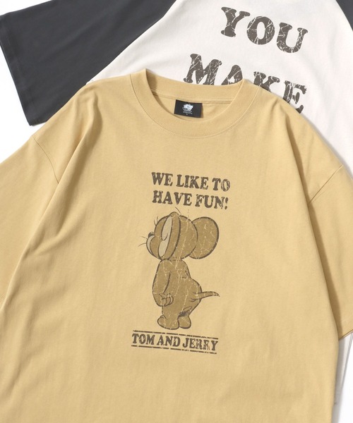 TOM&JERRY トムとジェリー 80s vintege オーバーサイズ　レア tシャツ Tom and Jerry/トムとジェリー オーバーサイズ