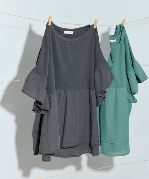 FREAK'S STORE tシャツ 限定展開 ピグメント加工 ドッキング