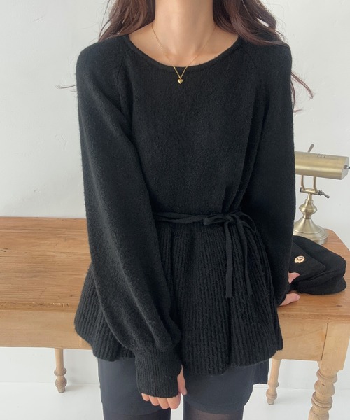 「LAUIR」 長袖ニット LARGE アイボリー レディース_画像9