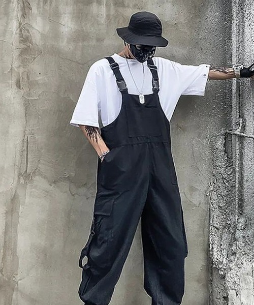 オーバーオール サロペット 「WARAIJOGO」ワイドシルエットカーゴ