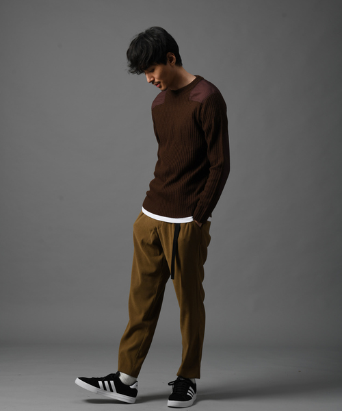 「Discoat Parisien」 長袖ニット MEDIUM ブラウン メンズ_画像4