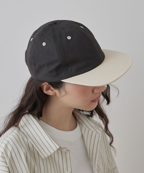 Unblend キャップ 帽子 「Unblend」バイカラー フラットキャップ