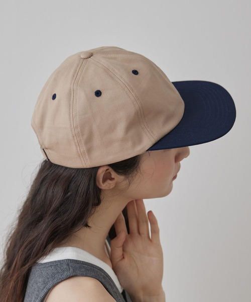 Unblend キャップ 帽子 「Unblend」バイカラー フラットキャップ
