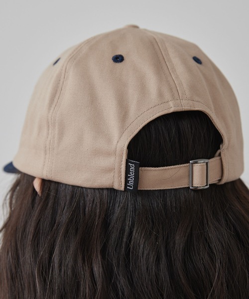 Unblend キャップ 帽子 「Unblend」バイカラー フラットキャップ