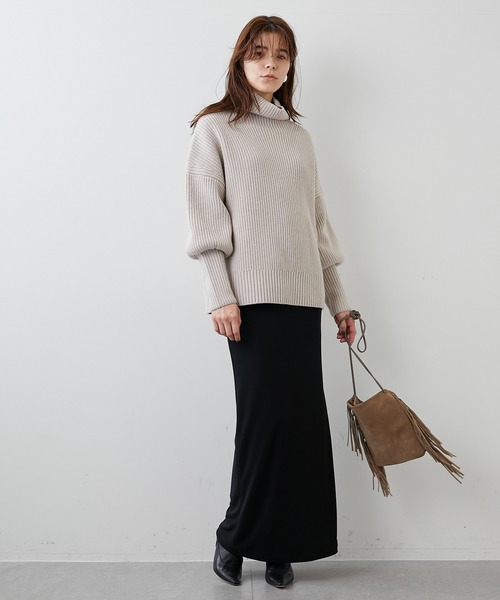 「Whim Gazette」 タートルネックニット FREE オフホワイト レディース_画像4