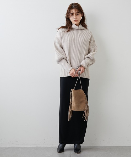 「Whim Gazette」 タートルネックニット FREE オフホワイト レディース_画像5