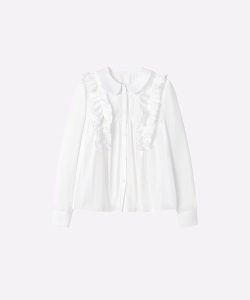 ブラウス シャツ Ruffle Doll Collar Shirt レディース