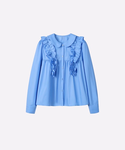 ブラウス シャツ Ruffle Doll Collar Shirt レディース les fees love filles ブラウス シャツ Ruffle Doll Collar