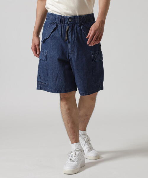 AVIREX 限定 アヴィレックス デニム カーゴショーツ 全2色 AVIREX パンツ 「直営店限定」DENIM EASY CARGO SHORTS / デニム