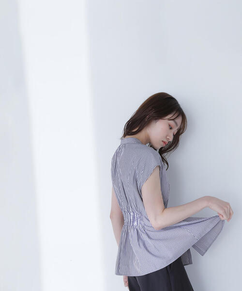 NATURAL BEAUTY BASIC ブラウス シャツ ウエストタック