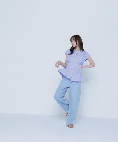 NATURAL BEAUTY BASIC ブラウス シャツ ウエストタック