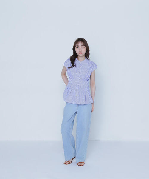 NATURAL BEAUTY BASIC ブラウス シャツ ウエストタック