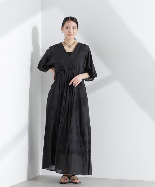 【美品】Sara Mallika ヌキテパ サラマリカ マキシ丈 ワンピース 新品 SARAMALLIKA/サラマリカ フラワープリントワンピース