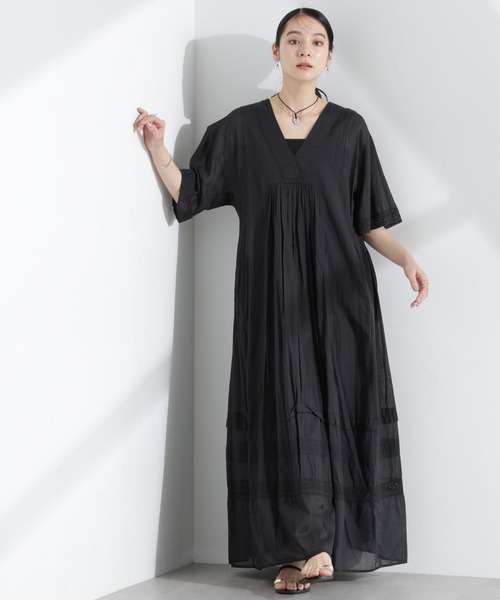 sara mallika ワンピース Sara mallika/COTTON VOILE LACE