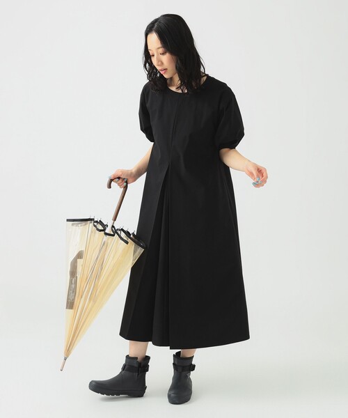 B：MING by BEAMS ワンピース 撥水 タック ワンピース（S〜L
