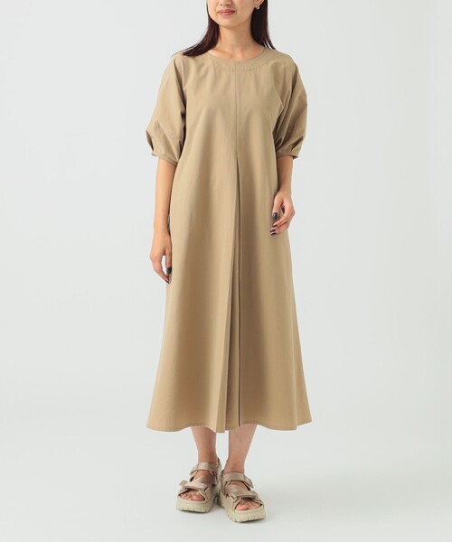 B：MING by BEAMS ワンピース 撥水 タック ワンピース（S〜L