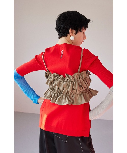 OMMO（オーエムエムオー） ニット セーター CIRCLE CUT BLOCKING KT