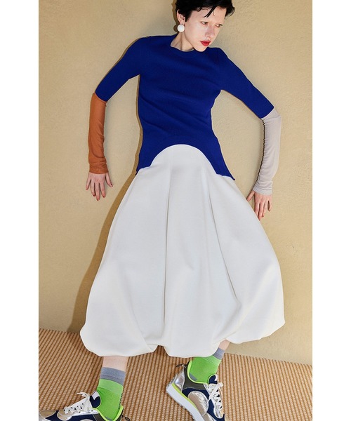 OMMO CIRCLE CUT BLOCKING KT TOP ブラック OMMO（オーエムエムオー