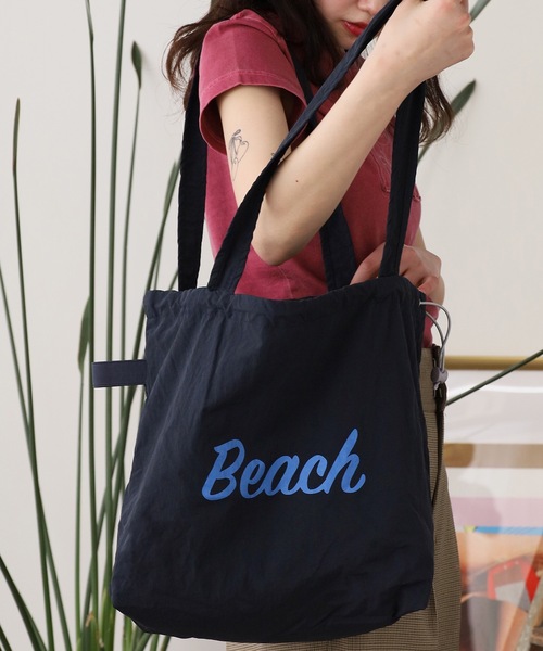 ROOP TOKYO トートバッグ Beach ロゴトートバッグ レディース