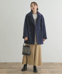 「F by ROSSO」 ピーコート 36 ネイビー レディースの画像6