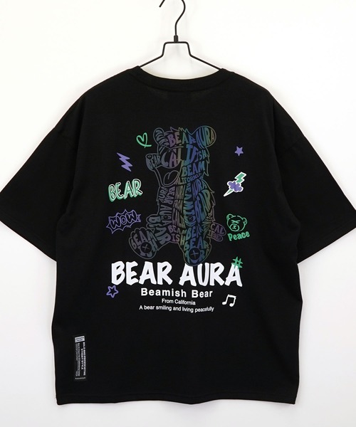 BURNER tシャツ 「GROOVY STORE」BEARAURA プリント オーバー
