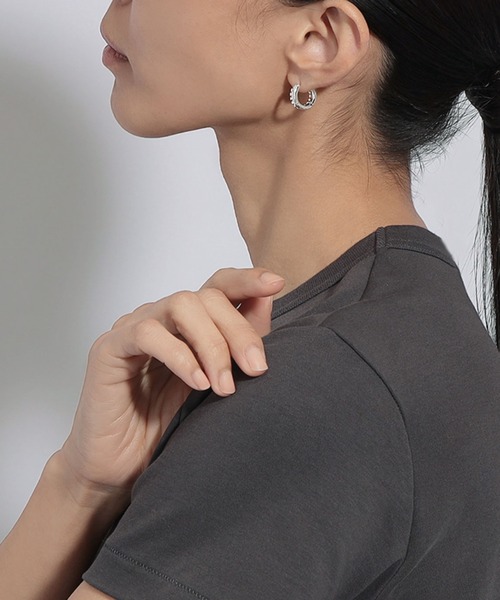 LAH ピアス シングルピアス K18ポスト メンズ レディース : ZOZOTOWN
