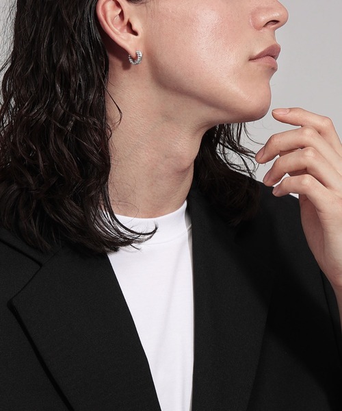 LAH ピアス シングルピアス K18ポスト メンズ レディース : ZOZOTOWN