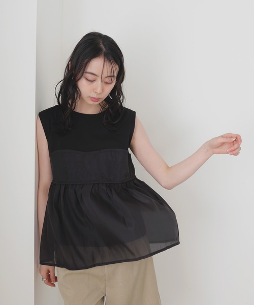 LIAN tシャツ ビスチェレイヤードトップス レディース