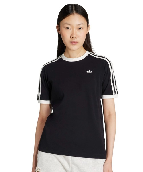 tシャツ adidas RUFFLE 3S TEE / アディダス ラッフル スリーストライプス 半袖Tシャツ レディース adidas tシャツ RUFFLE 3S TEE / アディダス ラッフル スリー