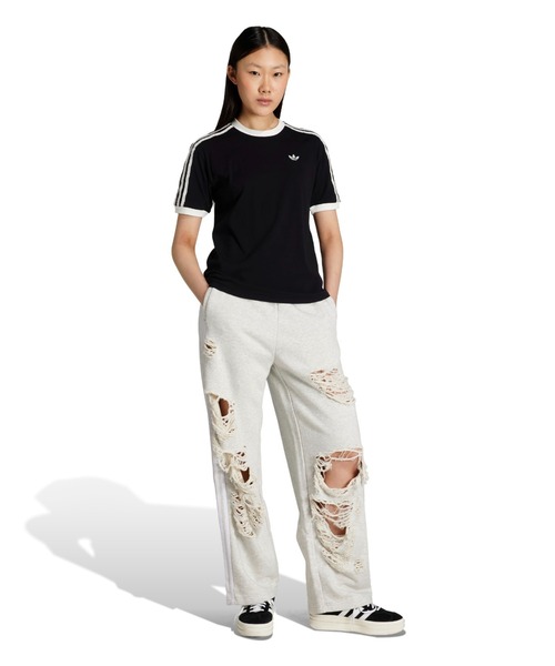 tシャツ adidas RUFFLE 3S TEE / アディダス ラッフル スリーストライプス 半袖Tシャツ レディース adidas tシャツ RUFFLE 3S TEE / アディダス ラッフル スリー