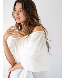 ブラウス シャツ オフショルラメドビーハーフスリーブブラウス レディース｜ZOZOTOWN Yahoo!店
