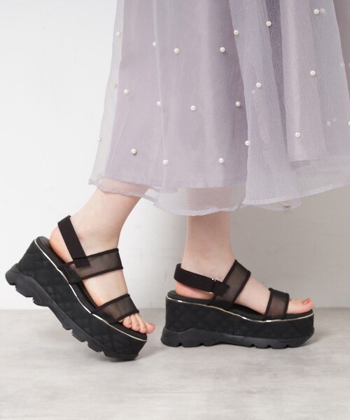 ESPERANZA（エスペランサ） サンダル キルティング厚底スポサン