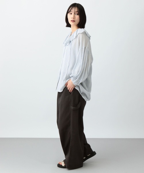 高山都さんコラボ　コットン柄アソートフリルブラウス 新品・タグ付き 《高山都さんコラボ》コットン柄アソートフリル