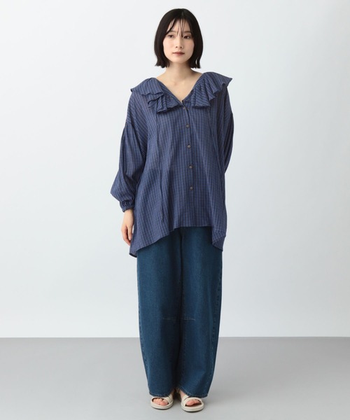 Curensology【高山都さん紹介アイテム】＜&RC＞ビッグシャツ studio CLIP（スタディオクリップ） ブラウス シャツ 「高山都さん