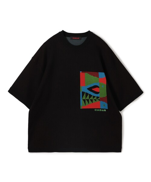 CABaN（キャバン） セーター ニット フィッシュジャカード ハーフ