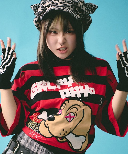 「GALFY」 半袖Tシャツ X-LARGE グレー メンズ