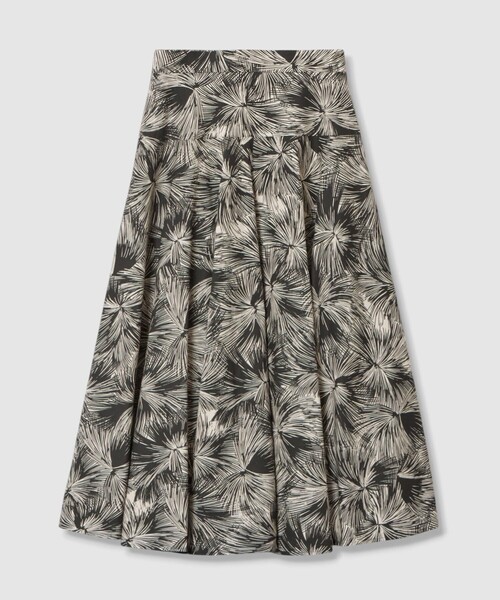 ANAYI（アナイ） スカート ブラッシュフラワープリントフレア スカート