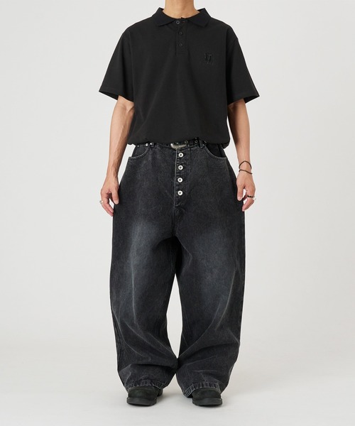 【Stone 】ポロシャツ ブラック L ほぼ未使用 Stone Island Slim Fit Cotton Pique Polo Shirt 